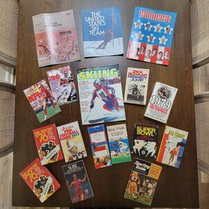 Vintage Sports Memorabilia, Media Guides, Books,  Magazines